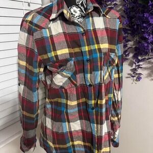 Matchstick plaid button down in size Large
